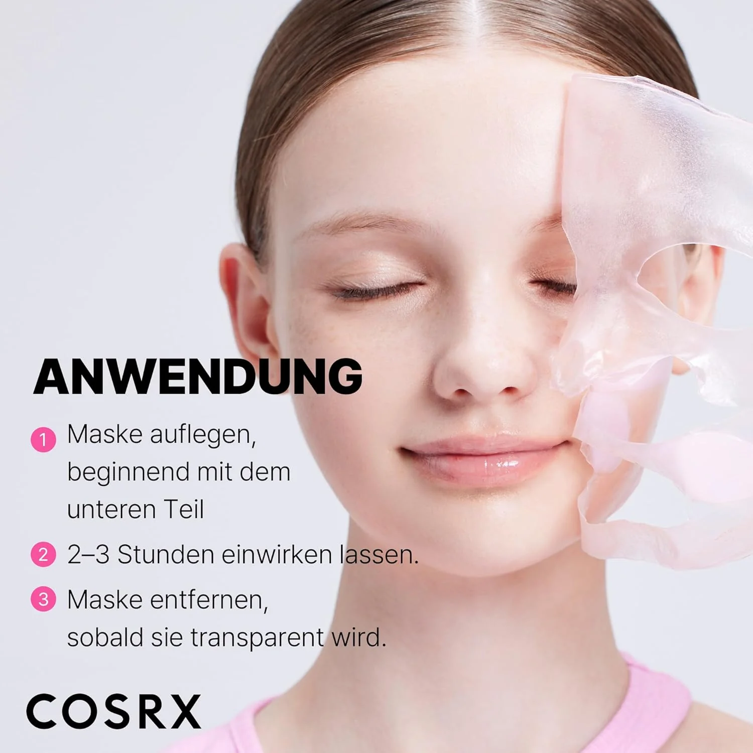 COSRX Pink Peptide Collagen Lifting Glow Hydrogel Gesichtsmasken - Image 4