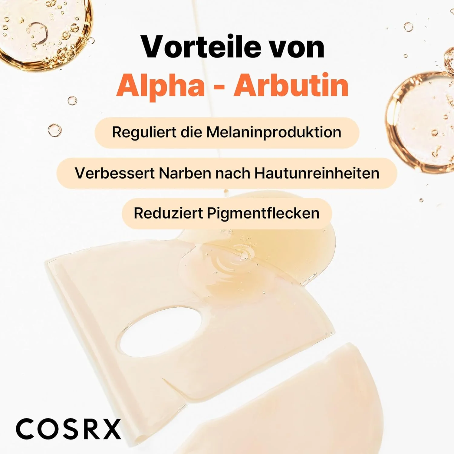 COSRX The Alpha-Arbutin Discoloration Care Hydrogel Gesichtsmaske - Image 5