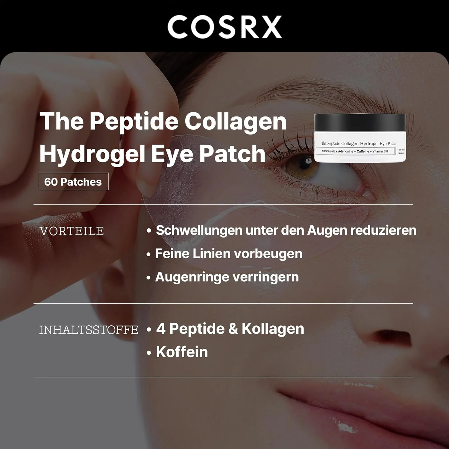 COSRX The Peptide Collagen Hydrogel Augenpads - Image 5