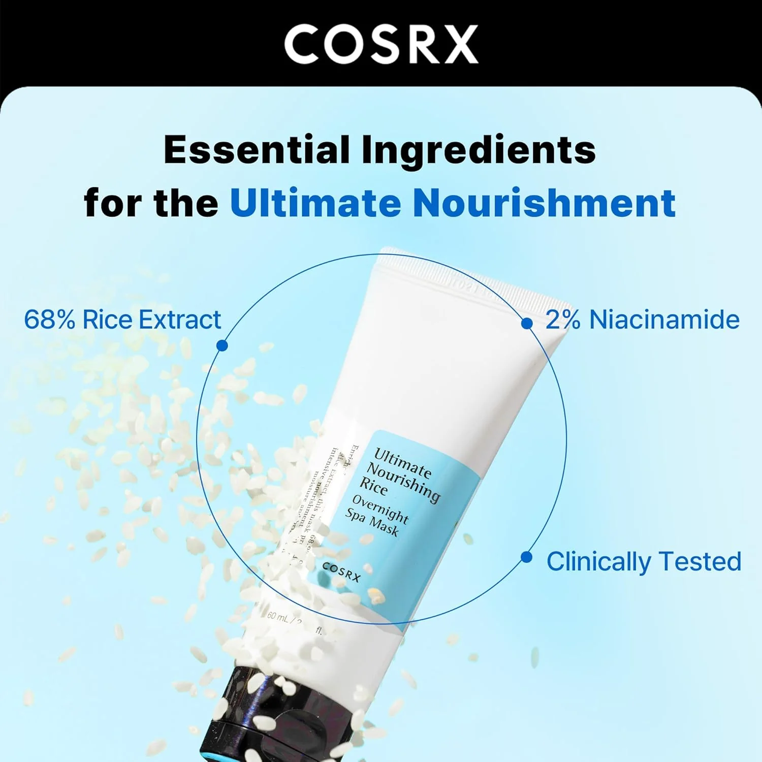 COSRX Ultimate Nourishing Rice Overnight Mask - Image 3