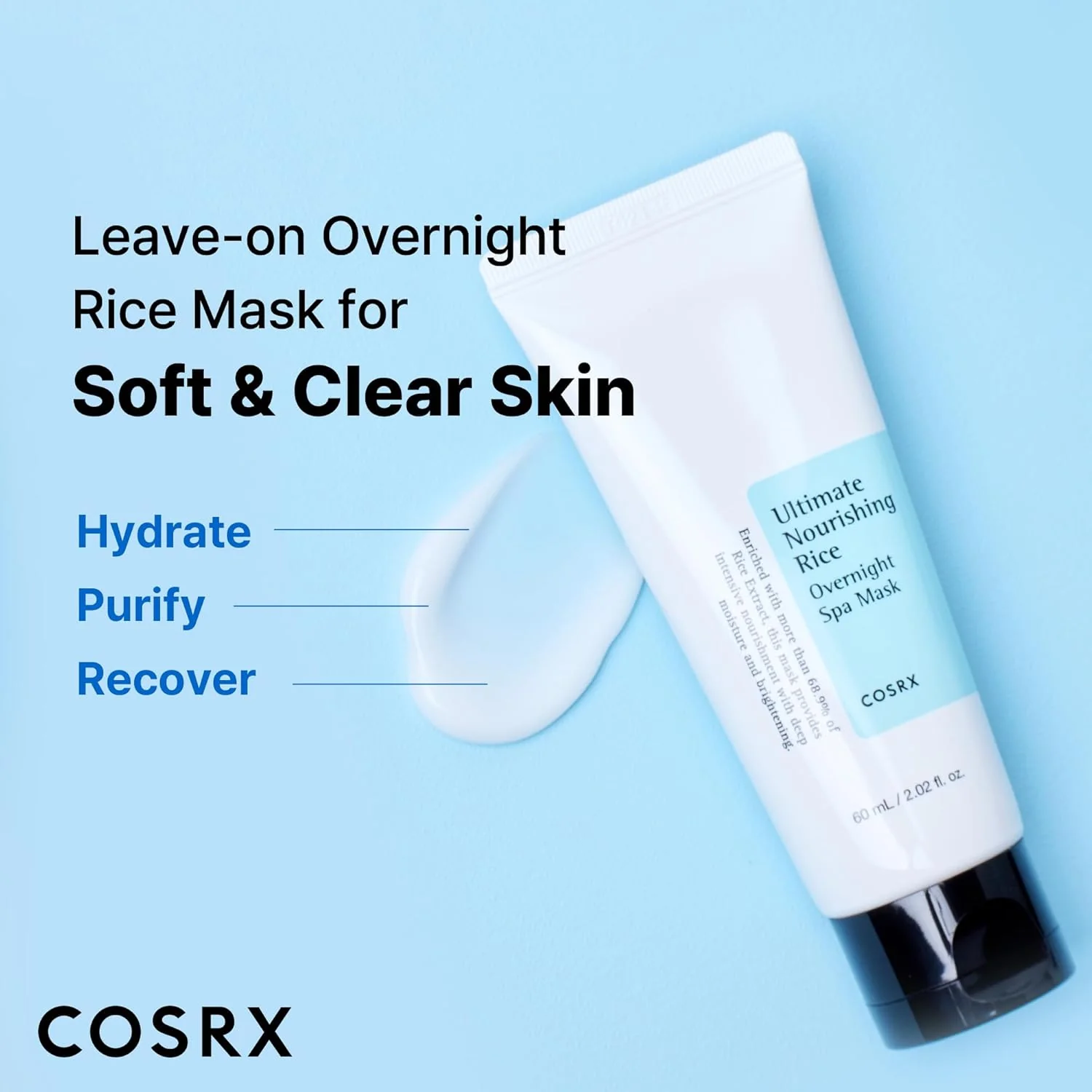 COSRX Ultimate Nourishing Rice Overnight Mask - Image 4
