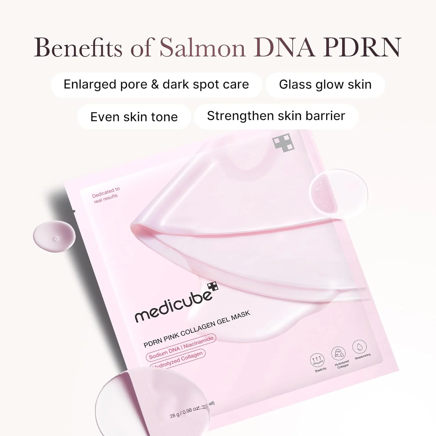 Medicube PDRN Pink Collagen Gel Maske 28 g - Image 4